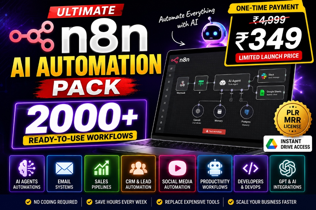 Ultimate n8n AI Automation Pack Thumbnail Details